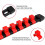 Socket Organizer Drive Tools-Socket Holder,9Pieces Holders Kit 1/4Inch 6