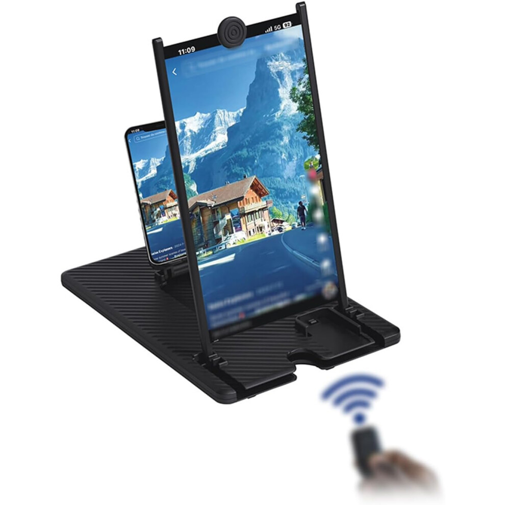 Screen Magnifier Version Mobile Phone Screen Magnifier 3D Pull-Out Hd Projector Blue/Light 3233223013008