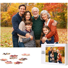 Personalizované puzzle s 1000 dílky na míru s fotografií, vánoční dárek k narozeninám, svatbě a mazlíčkům pro rodinu.