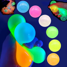 Bolas Adesivas LumiBalls para Teto e Parede que Brilham no Escuro - Bolas Anti-Stress Adesivas