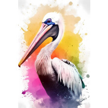 Rompecabezas de pelícano pintado de 500 piezas: ideal para todos los grupos, diversión creativa, rompecabezas tradicionales, noches en familia.