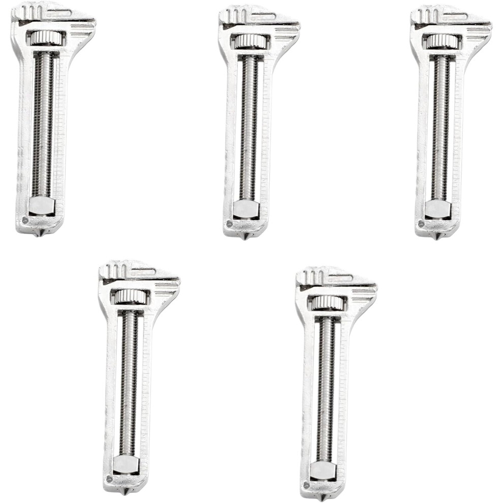 Compact Titanium Multitool Mini Adjustable Wrench Alloy Bottle Opener 5Pcs 3233223019277