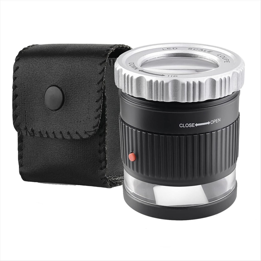 Typecat 30X Loupe Magnifier,Adjustable Length Magnifier,Foldable Jewelry Magni