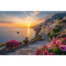 1000-teiliges Sizilien-Taormina-Italien-Puzzle – Dickes, robustes und anspruchsvolles Holzpuzzle als Reisegeschenk und Partyspiel-Requisite