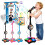 Microfone infantil com suporte, brinquedo para karaokê, compatível com celulares, MP3 e tablets. 1