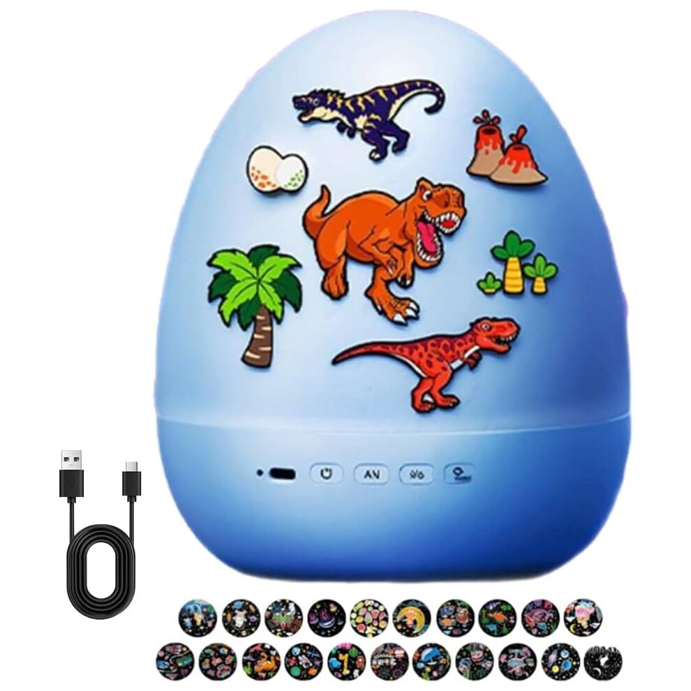 Dinosaur Egg Night Projector, 360 Rotating Galaxy Star Projector With Bluetooth Speaker Light Oimg