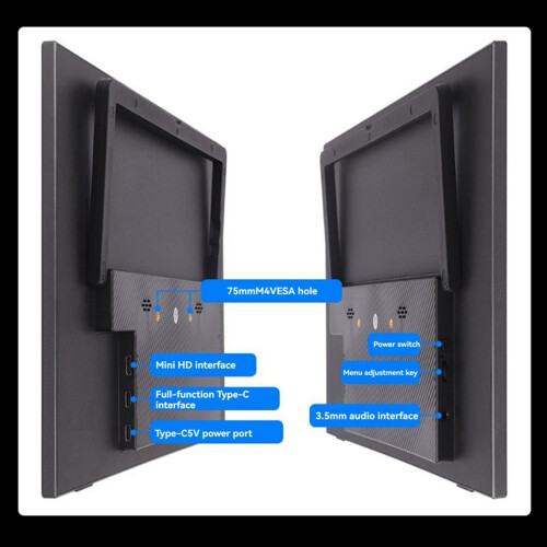 18.5 Inch Touch Screen LCD Portable Type-C/MiniHDMI-Compatible Interfa 1