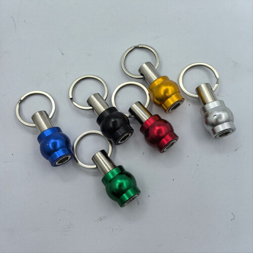 6pcs Keychain Quick Change Connecting Rod 1/4 Hexagonal Handle Screwdr 2