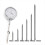 6pcs Dial Indicator Extension Stem Rod Set,M2.5 Thread,30-150mm Length 5