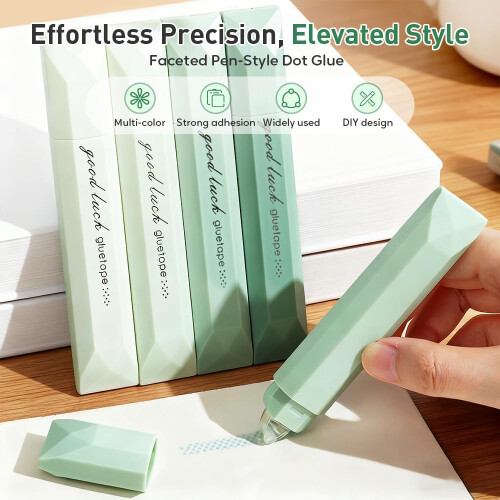 4 Pcs Double Sided Tape Roller Gradient Colour Pens Craft Adhesive School 1