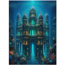 Puzzle hrad 1000 dílků pro dospělé, fantasy architektura, náročné puzzle, dárek pro ženy i muže