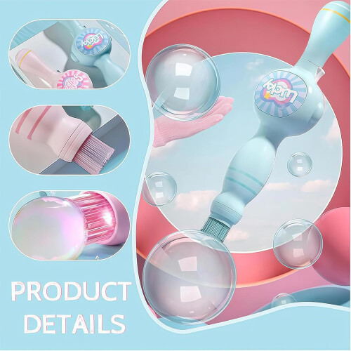 Fog Bubble Machine Magic Wand with Colorful Elastic Bubbles & Smoke Effect 1