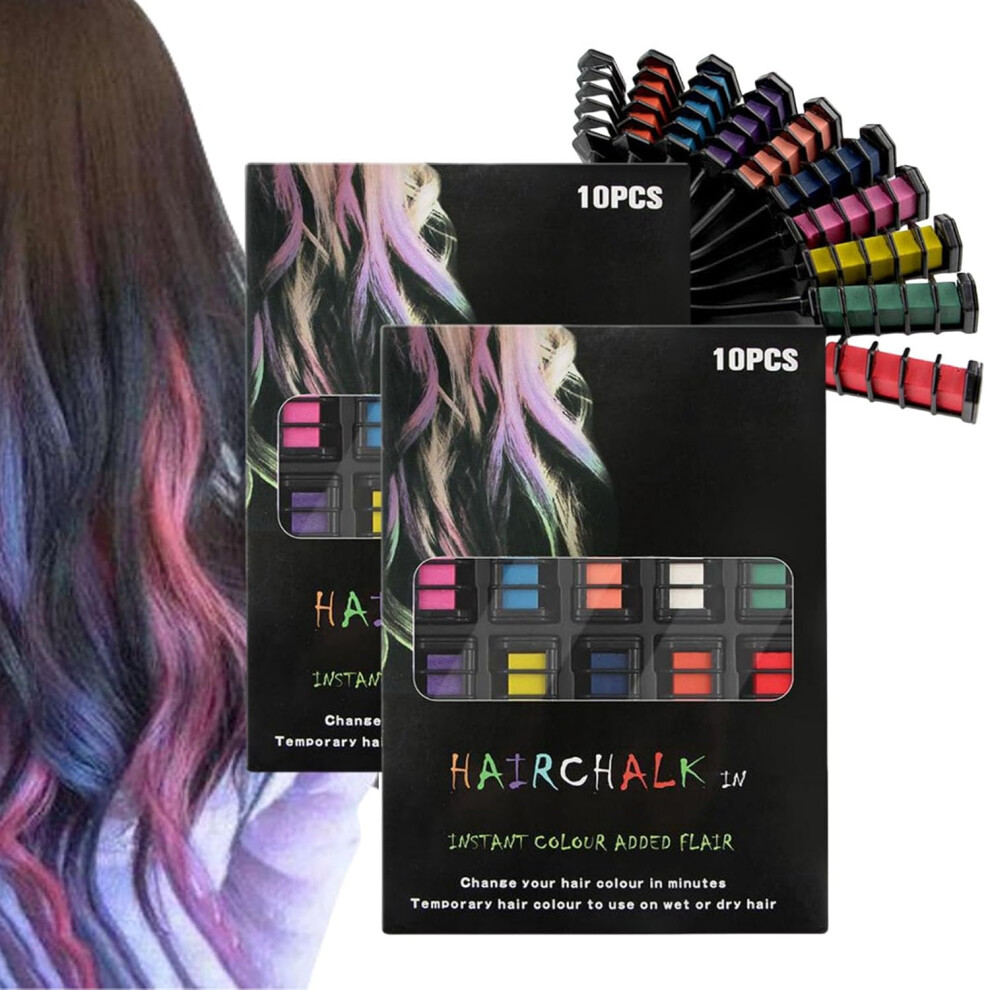 Oimg Festive Fun Hair Chalk Combs Colourful Hair Comb Washable Temporary Dye