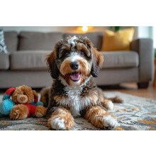 Söpö Bernedoodle-koira 500-palan palapeli, hymyilevä eläinpuinen palapeli nuorille, lapsille ja perheille, sisustus