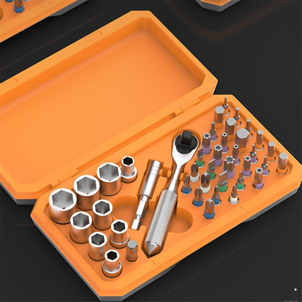Screwdriver Kit 42 In 1 Ratchet Torque Wrench Magnetic Drive Set With 4852494349365