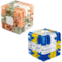 3D-vierivä pallo sokkelokuutio, suuri labyrintti 3D-palapeli sokkelokuutio - 3D-kuutio sokkelopalapeli