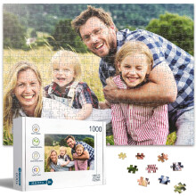 Puzzle na míru z vašich fotografií - personalizované puzzle 300/500/1000 dílků s textem, vánoční dárek