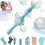 Σετ δώρου 2026 Magic Bubble Wand, ελαστικά ραβδιά ομίχλης, άπειρες φυσαλίδες καπνού 1