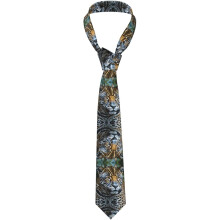 Stropdas voor heren met jaguarprint, feestelijk ontwerp voor bruiloft en outfit.