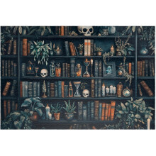 500-teiliges Hexen-Bücherregal-Puzzle mit Zaubertränken und Büchern – Einzigartiger Familienspaß für Halloween-Fans