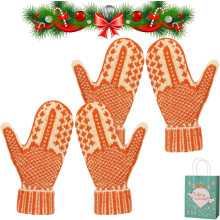Comfortabele gebreide handschoen met verborgen karakter voor de winter, warm en leuk voor dames.