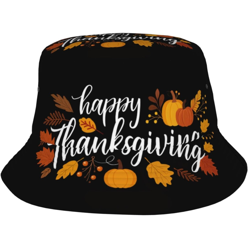 Cappello Da Pescatore Con Stampa Di Tacchino Del Ringraziamento, Da Viaggio, Da Spiaggia, Da Sole