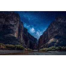 1000-dielna skladačka Texas Santa Elena Canyon National Park – Hviezdna noc, gradient, magické farebné