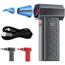 Mini-Turbo-Schneefräse fürs Auto, Pro-LED-Doppelmodus, tragbar, kabellos