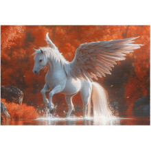 1000-palainen Pegasus Flying Horse -palapeli - Mystinen olento, ainutlaatuinen, aikuisille suunnattu, perheille suunnattu hauska ja haastava