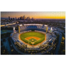 1000 Piece Los Angeles City Skyline Dodger Stadium Jigsaw - Impossible Challenging Puzzle Educational Game