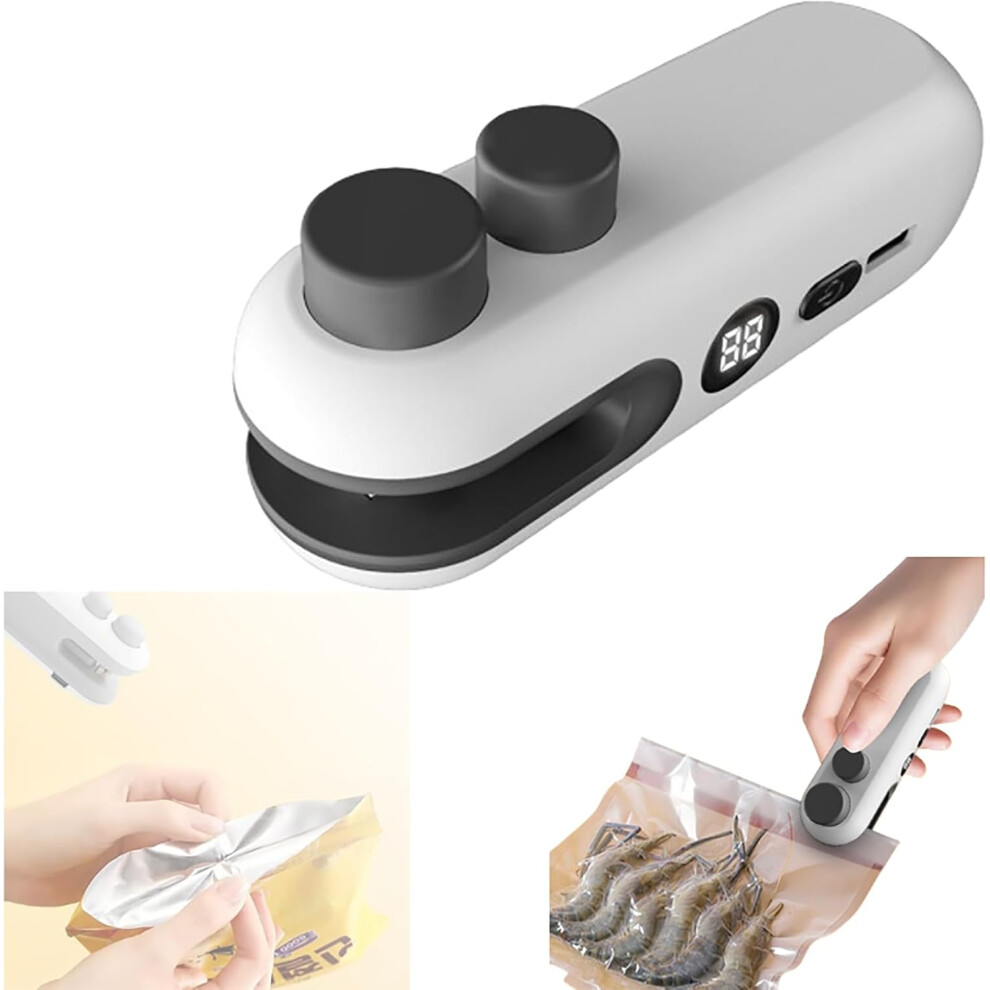 2 W 1, Zgrzewarka I Obcinak Do Torebek, łAdowana Przez Usb, Magnetyczna Mini Maszyna Do Zgrzewania-image