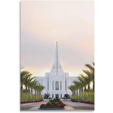500-teiliges Holzpuzzle mit Motiv des Mormonentempels der Kirche Jesu Christi der Heiligen der Letzten Tage (HLT) in Gilbert, Arizona – Lernspie