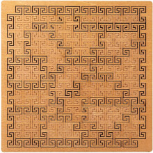 Fraktale Tablettpuzzles – Verblüffendes Holzpuzzle: Einzigartiges, unregelmäßiges, kreatives Labyrinth, das scheinbar unmöglich ist