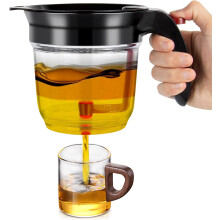 Fedtseparator med si og bundudløser, 33 oz sovsfedtseparator til madlavning