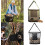 Mushroom foraging bag with adjustable strap, foldable, Green 2