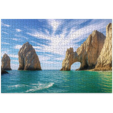 Rompecabezas de madera de 1000 piezas de Arch Cabo San Lucas: un divertido juego familiar con ofertas y descuentos.