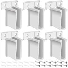 6 Pack Wire Shelf End Brackets Closet Shelves Brackets Plastic Wall Mo