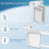 6 Pack Wire Shelf End Brackets Closet Shelves Brackets Plastic Wall Mo 6