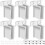 6 Pack Wire Shelf End Brackets Closet Shelves Brackets Plastic Wall Mo 2