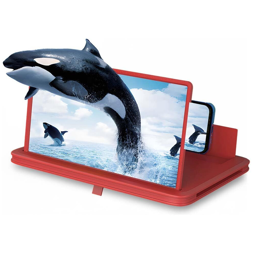 Oimg Big Screen Phone Magnifier Upgraded Portable Foldable Hd Screen Amplifier