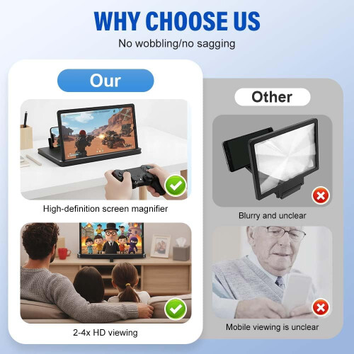 Big Screen Phone Magnifier Upgraded Portable Foldable HD Screen Amplifier 1