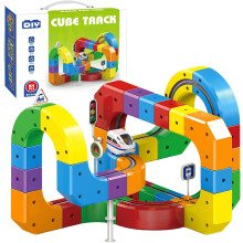 New Electric Train Set Flexible Race Track Gravity-Defying 3D STEM Toy