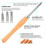 Wood Lathe Chisel Set 3 Pieces Turning Tools Include Square, Round, Di 6