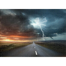 Rompecabezas de 1000 piezas sobre el clima, tormentas y cambio climático: actividad familiar desafiante, entretenimiento DIY