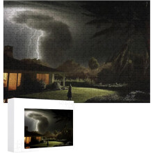 Storm Shelter Underground 1000 brikkers puslespil, unik og svær udfordring - gør-det-selv familielegetøj og boligindretning