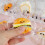 Taba Squishy Mini Food Kit 6 τεμαχίων με χαριτωμένα παιχνίδια ζουλήγματος και μπρελόκ 4
