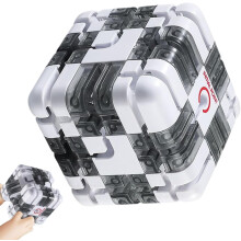 Laberinto 3D grande para desarrollar habilidades de pensamiento lógico. Laberinto esférico. Juguete de ingenio para niños y niñas.