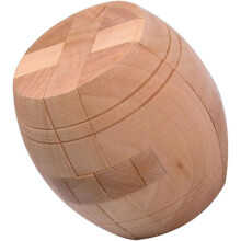 Rompecabezas inteligente de madera con forma de barril, cubo educativo, herramienta creativa para interacción familiar, alivio y diseño seguro.
