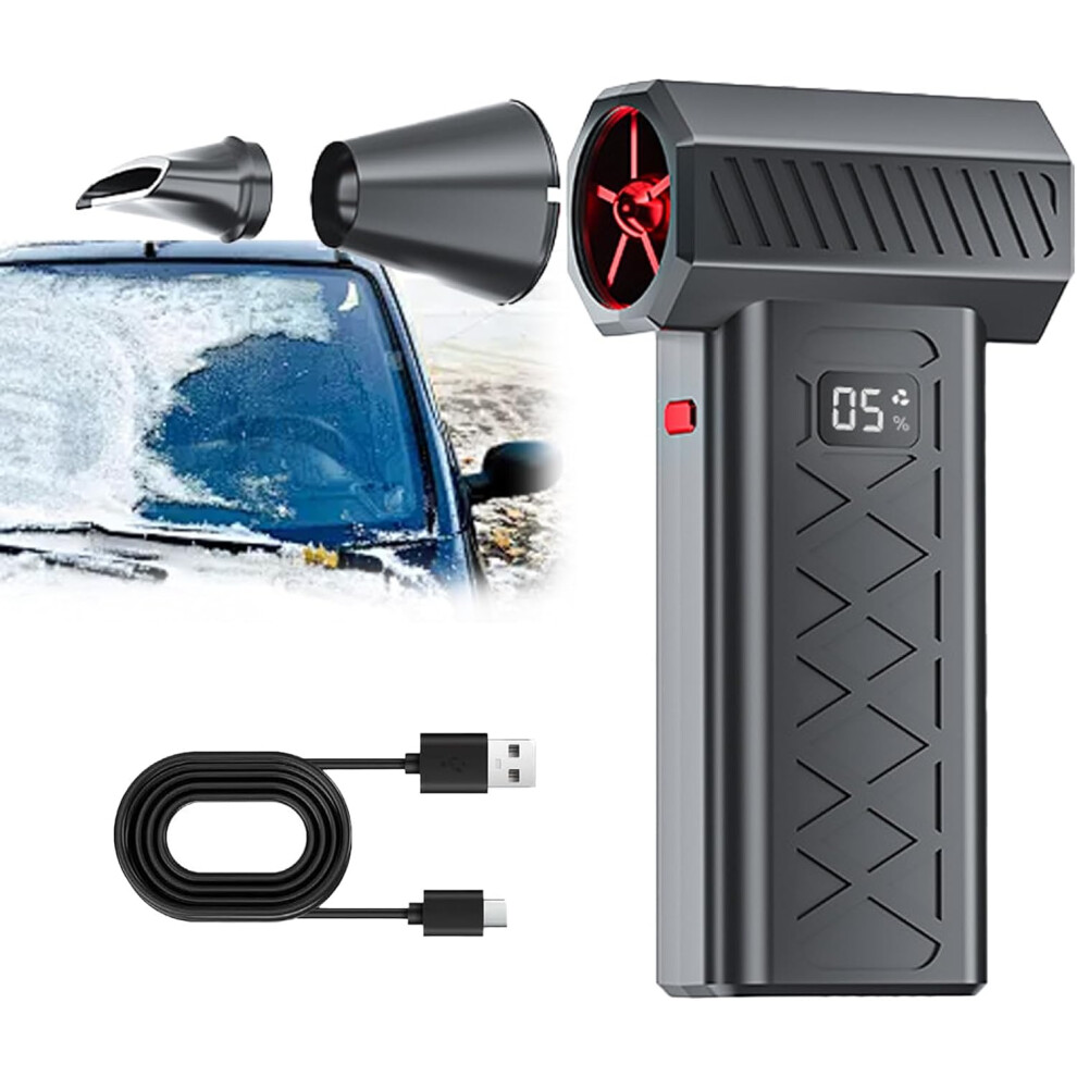 New 130K Rpm Portable Handheld Snow Blower, 5-Speed For Car, Home, Keyboard, Computer, Black 3233223024578