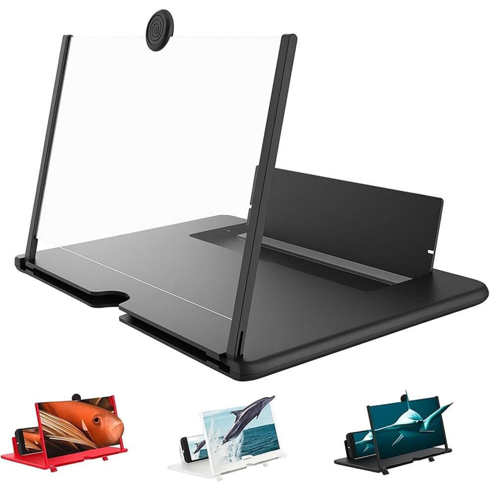 Mobile Phone Magnifier Projector Screen Upgraded Hd Foldable Design Portable Blue 3233223013923